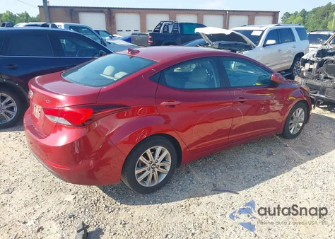 2016 Hyundai Elantra Se from USA, damaged, VIN 5NPDH4AE2GH662655
